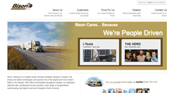 Desktop Screenshot of bisontransport.com